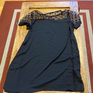 Polka dot black dress